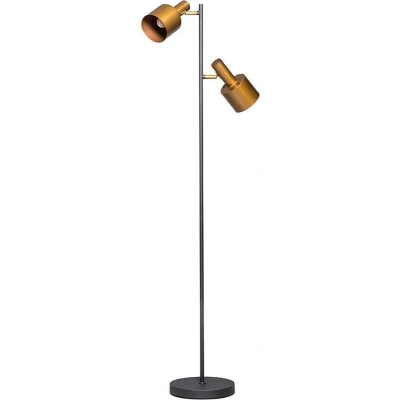 Afbeelding van ETH conter Moderne Vloerlamp Staande Lamp 2 lichts H 1500 mm Zwart Woonkamer Slaapkamer Keuken