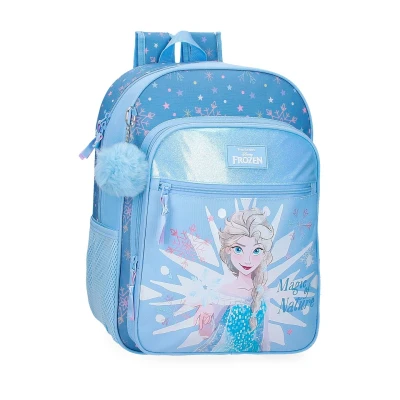 Afbeelding van Joumma Disney de ijskoningin schoolrugzak, Blauw, 30 x 38 12 cm, polyester, 13,68 l, schoolrugzak