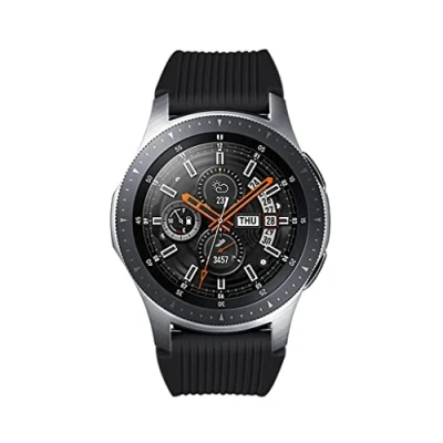Afbeelding van INF Armband compatibel met Samsung Galaxy Watch 46 mm, 3 45 Gear S3 Frontier/Classic, reservebandjes van zachte siliconen, 22 voor Huawei GT 2 zwart., klassiek