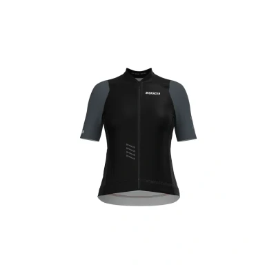 Afbeelding van Bioracer Fietsshirt Dames Korte Mouw Model &#039;2025 Icon&#039; Black Anthracite Maat S Fietskleding