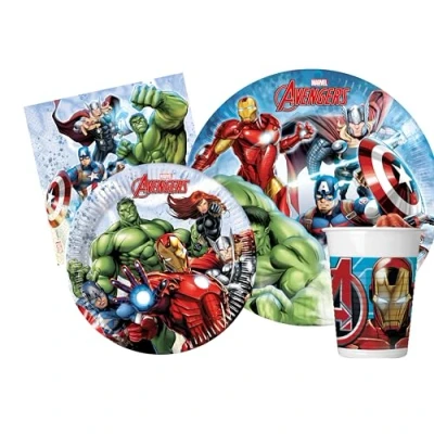 Afbeelding van Ciao Marvel Avengers Party Table Kit (borden, glazen, servetten), meerkleurig, AZ070