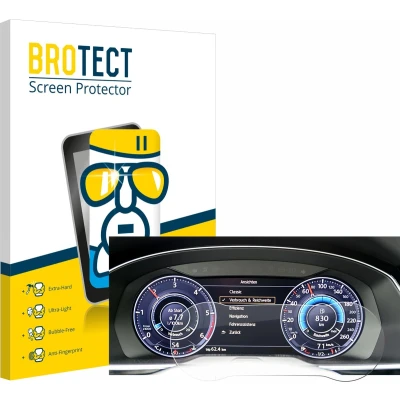 Afbeelding van BROTECT Screenprotector voor Volkswagen Arteon 2017 Active Info Chockpit 12.3&quot; Folie Beschermfolie Beschermglas transparant