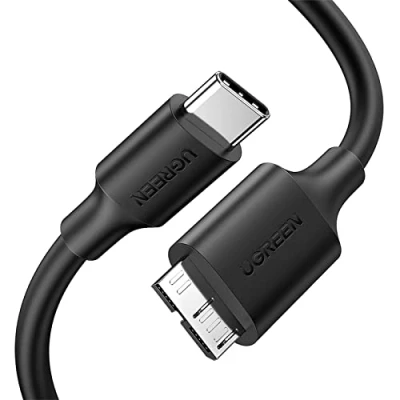 Afbeelding van UGREEN USB C naar Micro 3.0 Kabel Harde Schijf Compatibel met Western Digital Behuizing Toshiba Canvio Basics Maxtor LaCie enz.