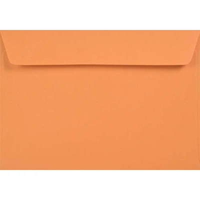 Afbeelding van Netuno 100 oranje enveloppen C6 114 x 162 mm creatieve mandarijn gerecyclede kleurrijke van natuurlijk papier decoratieve voor uitnodigingen bruiloft wenskaarten