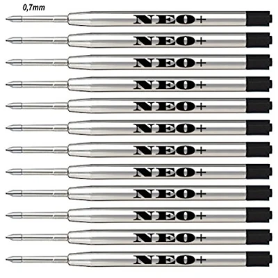 Afbeelding van Parker balpenvullingen G2 balpen, 0,7 mm, zwart, 12 stuks