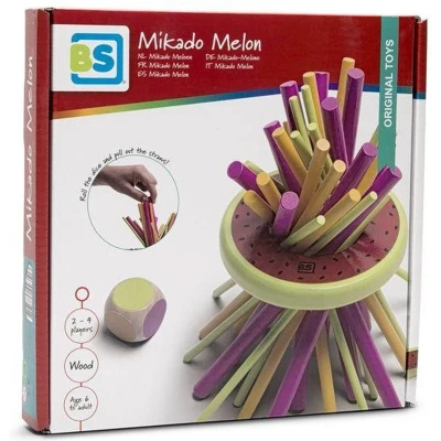 Afbeelding van BS Toys Mikado Meloen 32 delig Hout