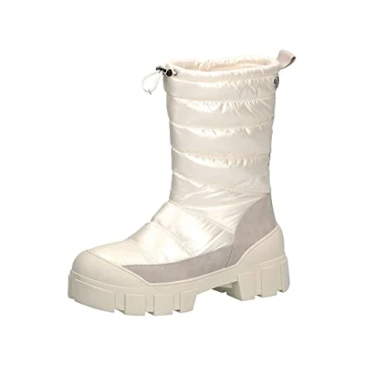 Afbeelding van Caprice Vegan Snowboots, Dames, Maat: 38, Pearl comb Hoogwaardig imitatieleer