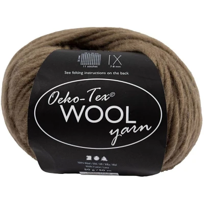 Afbeelding van Wolgarens, lichtbruin, L: 50 m, gr/ 1 bol