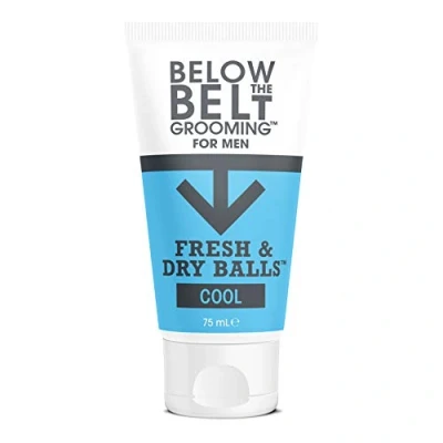 Afbeelding van Below The Belt Grooming Fresh &amp; Dry Ball Cool Intieme deodorant voor heren, beschermt tegen zweet, geuren en wrijving, frisse muntgeur, 75 ml