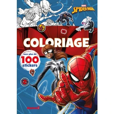 Image de Marvel Spider Man Coloriage avec plus de 100 stickers (Spider et Girl)