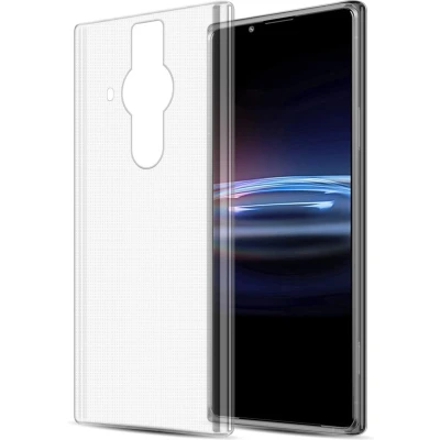 Afbeelding van Cadorabo Hoesje geschikt voor Sony Xperia PRO I in VOLLEDIG TRANSPARANT Beschermhoes gemaakt van flexibel TPU Silicone Case Cover