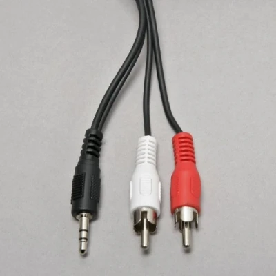 Afbeelding van InLine Stereo audiokabel 2 x RCA stekker naar 3,5 mm 10 m