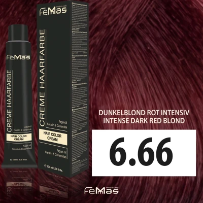 Afbeelding van Femmas (6.66) Haarverf Intense Rode Donkerblond 100ml