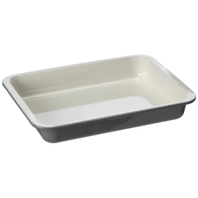 Afbeelding van Zenker 7248 Special Cooking braadpan, email, grijs/crème, 40,5 x 29,5 6 cm