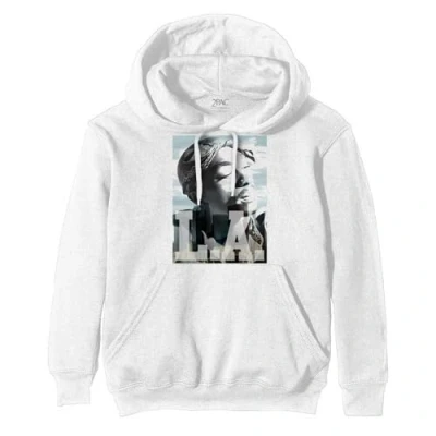 Afbeelding van Tupac LA Skyline Hoodie/trui L Wit