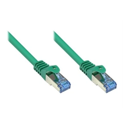 Image de Good Connections RNS Cordon de raccordement RJ 45 (M) pour 20 m SFTP, PiMF CAT 6a sans halogène, moulé, crochet vert