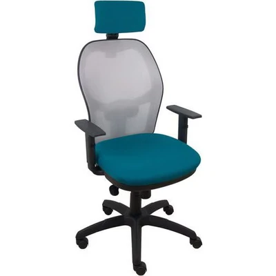 Afbeelding van Bureaustoel met hoofdsteun Jorquera P&amp;C 10CRNCR Grijs Groen/Blauw