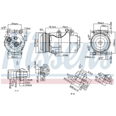 Afbeelding van Nissens Airco compressor 89388