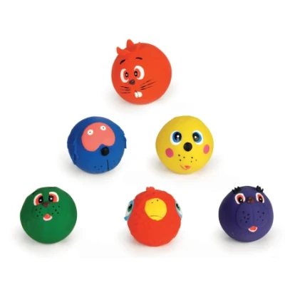 Afbeelding van Bz latex bal met dierensnoet 7cm