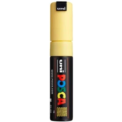 Afbeelding van Uni ball Paint Marker Op Waterbasis Posca Pc 8k Geel Paintmarker