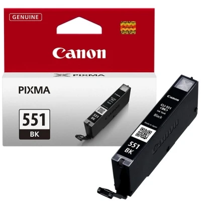Image de Canon CLI 551BK 7 ml noir original réservoir d&#039;encre pour PIXMA iP8750 iX6850 MG5550 MG5650 MG5655 MG6450 MG6650 MG7150 MG7550 MX725 MX925
