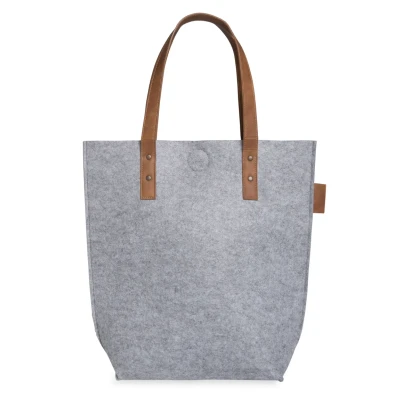 Afbeelding van Knit Factory GWEN Shopper, Dames, Maat: One Size, Light grey