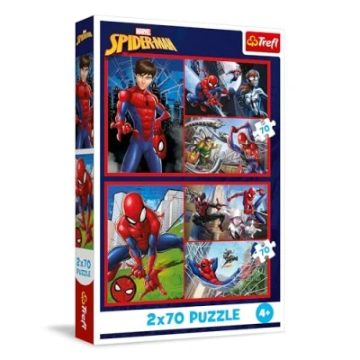 Afbeelding van Trefl Puzzle 2 x 70 Marvel Spiderman (140 onderdelen)