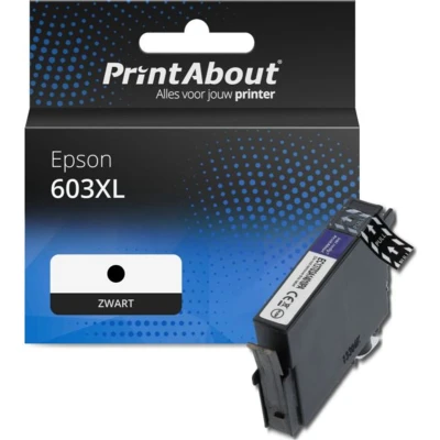 Afbeelding van Huismerk Epson 603XL (C13T03A14010) Inktcartridge Zwart Hoge capaciteit