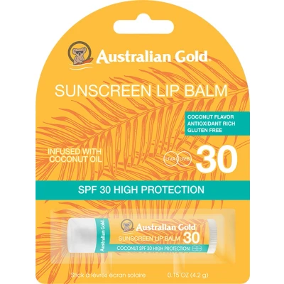 Afbeelding van Australian Gold Zonnebrand SPF 30 Lipbalm Stick Zonnebrandcrème 4,2 gr