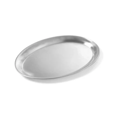 Afbeelding van Hendi Koffie Serveerplateau Ovaal Serveerschaal RVS 265x195mm