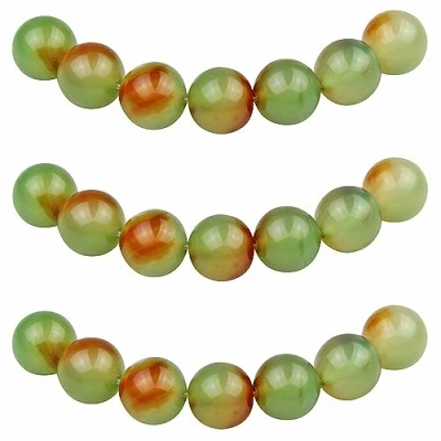 Afbeelding van MJDCB 60 stuks natuurlijke ronde pauwenagaat kralen, 6 mm, voor het maken van sieraden, armbanden, halskettingen