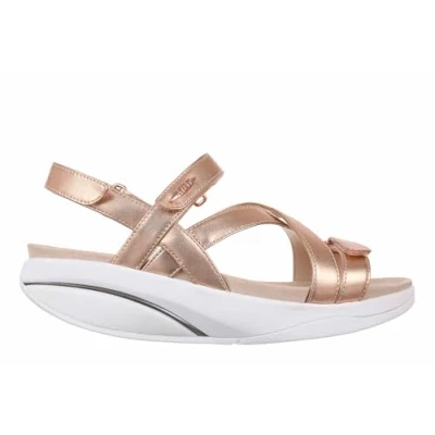 Afbeelding van MBT Sandalias de mujer Kiburi , Or rose, 42 EU