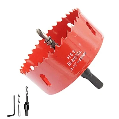 Afbeelding van LAIWEI 89 mm gatzaag, gatenzaag, klokboor Cirkelvormig mes voor het boren van gaten in hout, aluminium profielen, gipsplaat, pvc, enz.