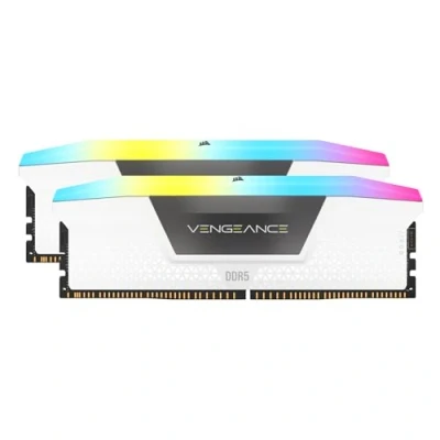 Afbeelding van CORSAIR VENGEANCE RGB DDR5 Lichtverbeteringsset (geen fysiek geheugen) wit