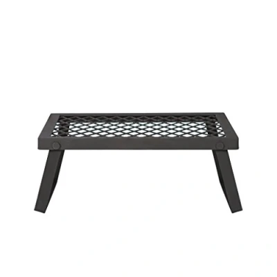 Afbeelding van Amazon Basics Robuuste campinggrill, opvouwbaar, middelgroot, zwart