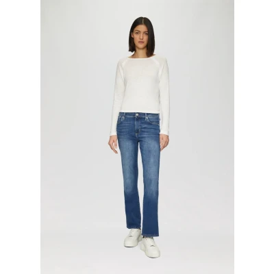 Afbeelding van s.Oliver Broek Maat 46/32 Vrouwen 56Z5 BLUE katoen