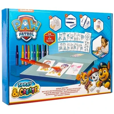 Image de Dessin et coloriage enfant Canenco Paw Patrol Pat’Patrouille Spray Pen Set Deluxe