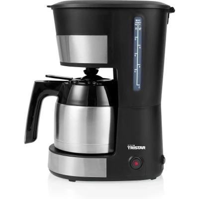 Afbeelding van Tristar koffiezetapparaat CM 1283 Filter Geschikt voor Camping gebruik Compact en gemakkelijk mee te nemen RVS Thermos kan 1 liter Druppelstop, Automatische uitschakeling 900 watt Zwart