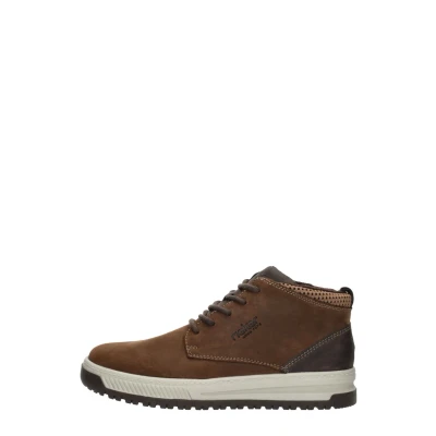 Afbeelding van Rieker Sneakers hoog Noce schoko brown black, Heren, Maat: 47, black Leer en textiel