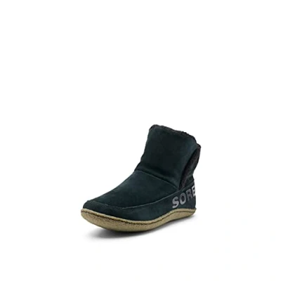 Afbeelding van Sorel Nakiska Bootie Korte laarzen, Dames, Maat: 39, Black/sage Veloursleer