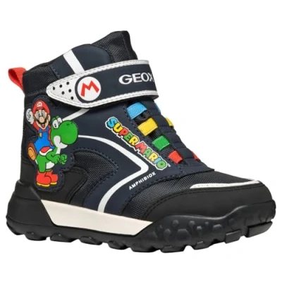 Afbeelding van Geox Trekkyup BOY ABX Snowboots voor kinderen, Maat: 24, Navy/black Imitatieleer/ textiel