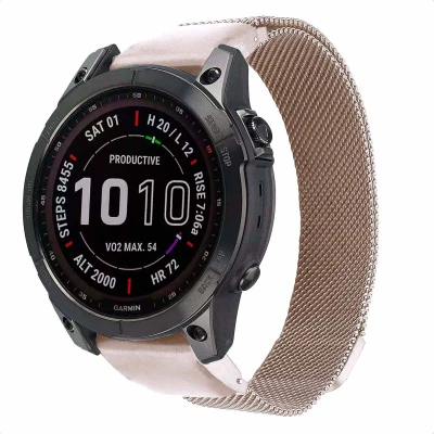 Afbeelding van imoshion QuickFit® Milanees bandje voor de Garmin Watch 20 mm aansluiting Starlight