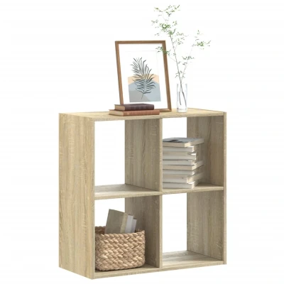 Afbeelding van Boekenkast 68,5x32x68,5 cm bewerkt hout sonoma eikenkleurig