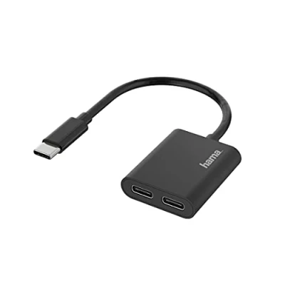 Afbeelding van Hama Audio Adapter 2In1 Usb C St. 2X Aansl. + Opladen