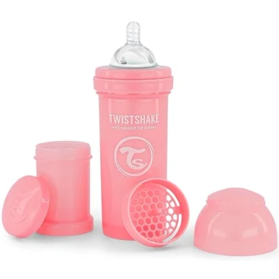 Afbeelding van Twistshake Babyfles 260ml Pastel Pink