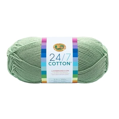 Afbeelding van Lion Brand Yarn Company katoengaren, 100% katoen, mint