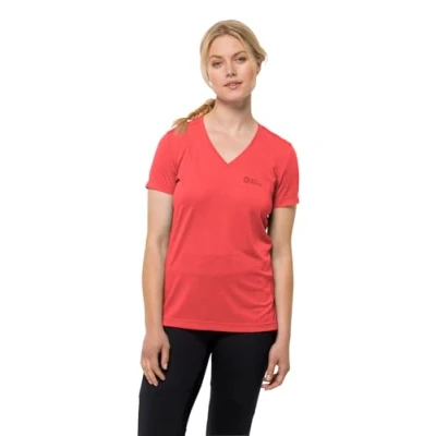 Afbeelding van Jack Wolfskin Crosstrail T Tshirt basic, Dames, Maat: XL, Vibrant red