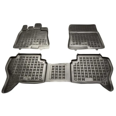 Afbeelding van REZAW PLAST 202401 Vloermatset Rubber voor en achter Zwart LEXUS: RX II