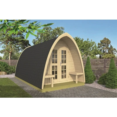 Afbeelding van Camping Pod Double 240x480cm Tuinhuis / Kantoor Vakantie chalet