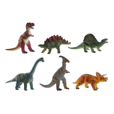 Afbeelding van Dinosaurus DKD Home Decor 6 Onderdelen 36 x 12,5 27 cm
